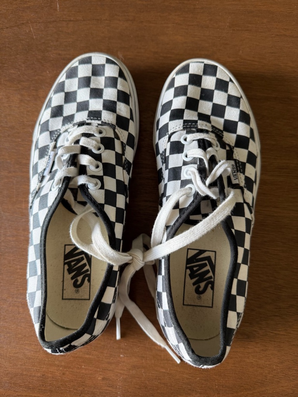 Vans Black & White Checkerboard Low-Top Sneakers